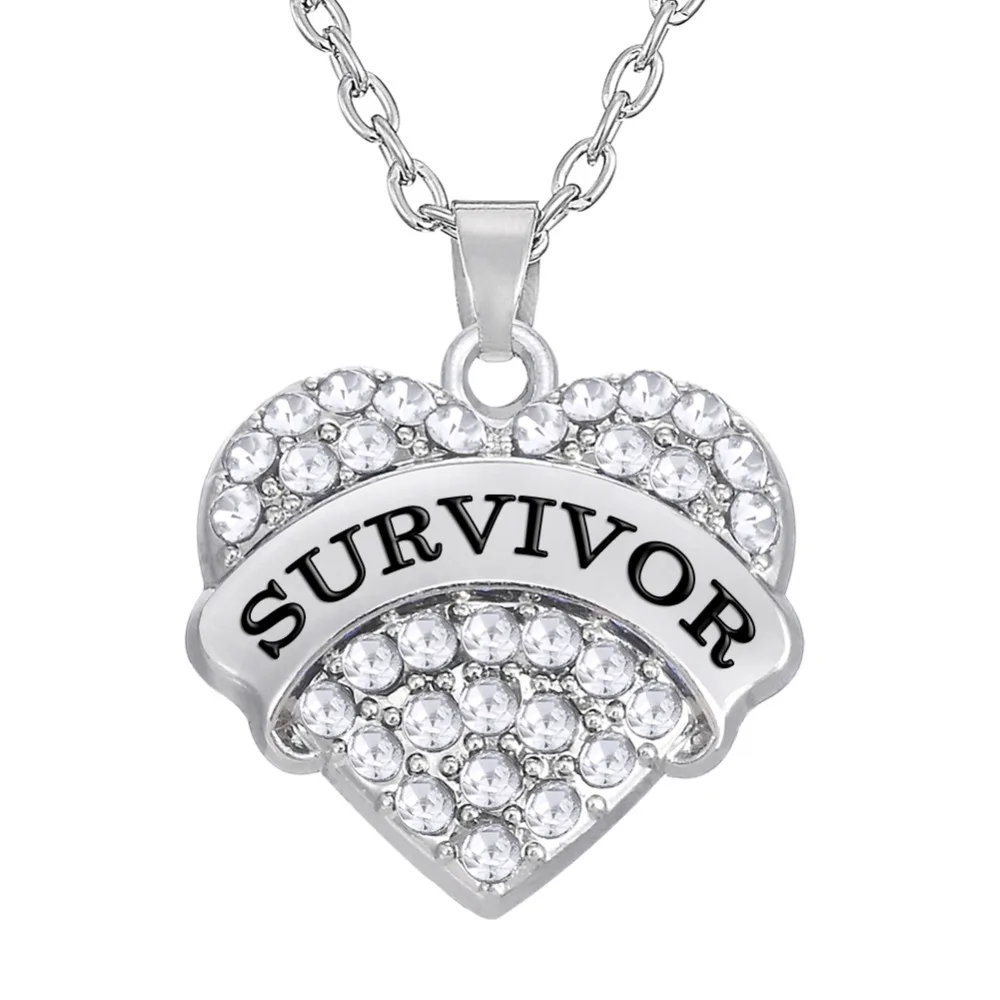 2017 Модные Украшения серебряная цепочка рака груди Поддержка Survivor Цепочки и