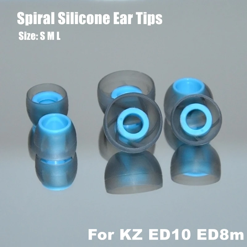 3 пары спиральных силиконовых наушников чехол для с большей басовой текстурой