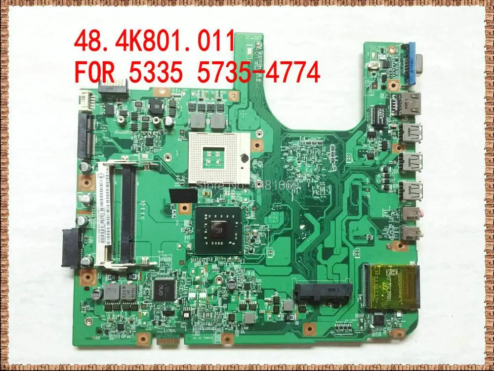 Материнская плата для ноутбука ACER 5735 5735Z 5335 5735-4774 48.4k801.011 MBATR01001 GL40 DDR2 100%