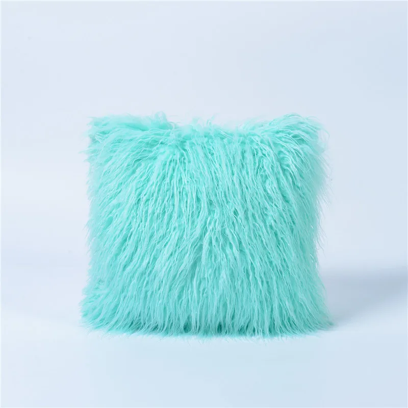 Hap-deer плюшевый мягкий однотонный Меховой чехол для поясничной подушки роскошный
