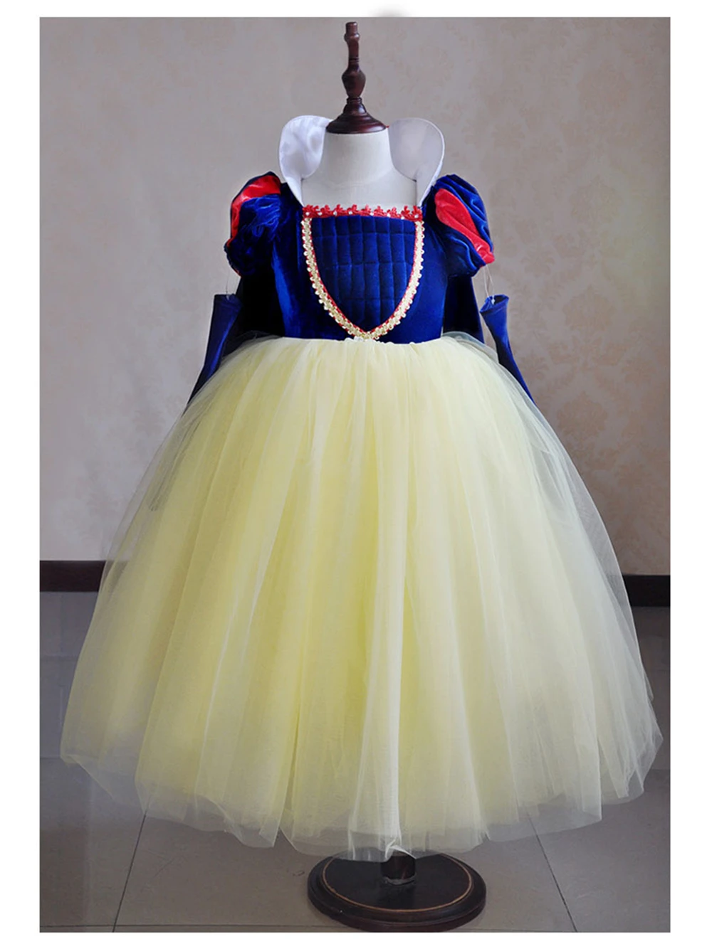 Girls Snow White Princess Dresses Kids Halloween Party Christmas Cosplay Costume Children Girl Velvet Clothing Wig | Детская одежда и