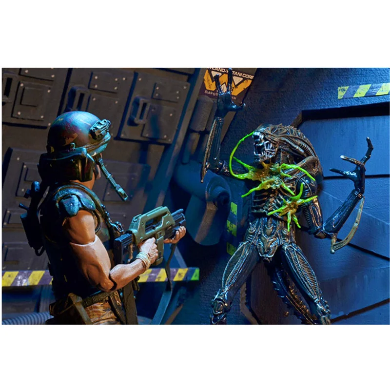 18 см NECA аниме фигурка кукла Alien The soldies фигурку Статуэтка из ПВХ Совместное
