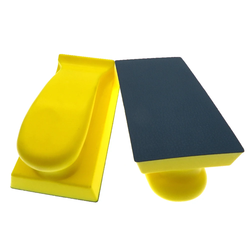 

70x134mm Hand Sanding Block Vinyl PSA PU Foam Hand Sanding Tools Polishing Pad for Sanding Polishing