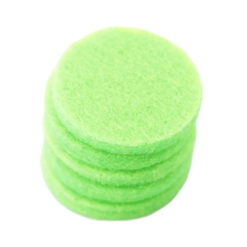 

100pcs Cyan-Blue Colors 22.3mm Round Essential Oils Diffuser Locket Pads Perfume Aroma Locket Replacement Pads