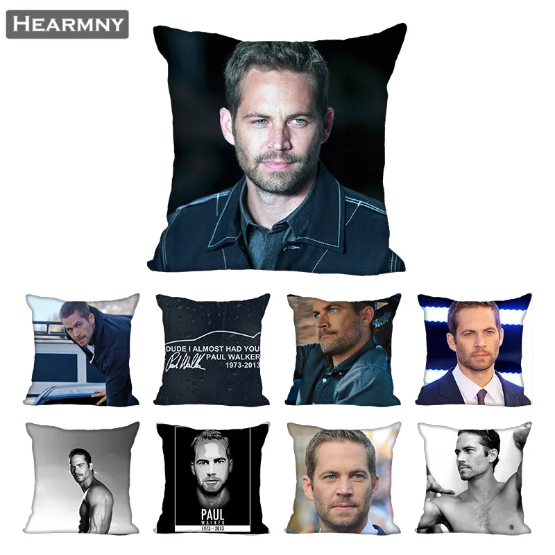 Чехол для подушки Paul Walker дома декоративный чехол на Невидимый молнии s 40X40
