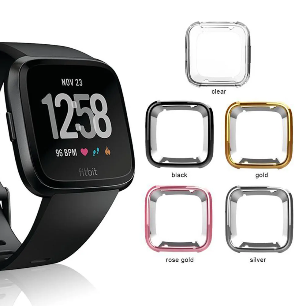 

360 degree dial protector for Fitbit Versa smart watch dial plating shield for Fitbit Versa watch accessories screen protector