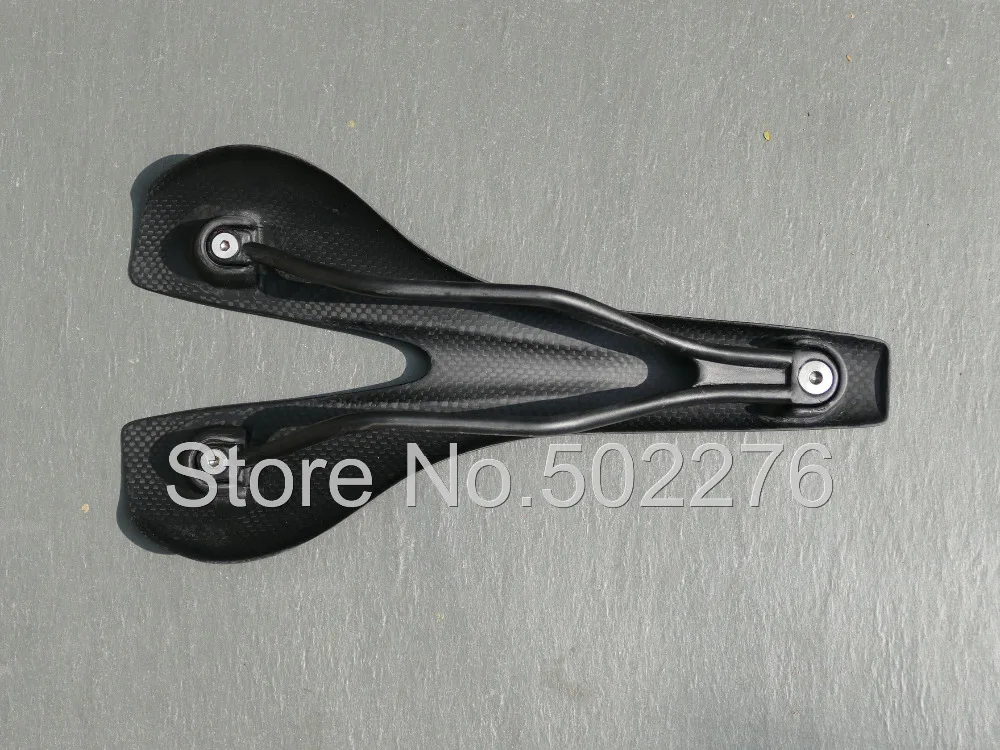 Седло из углеродного волокна для горного велосипеда 3K UD матовое глянцевое 267 мм X