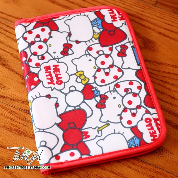 Милый hello kitty моя мелодия Cinnamoroll Собака пудинг собака папка для документов сумка мультфильм кредитный держатель для карт хранения посылка подарок для девочек - Цвет: 1