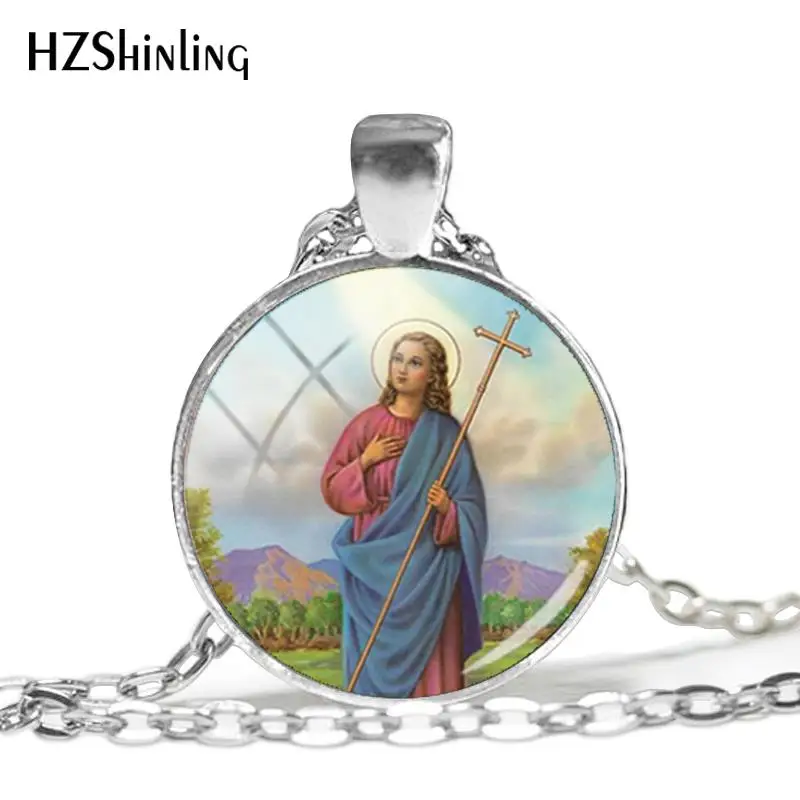 Новинка 2018 ожерелье Santa Marta Virgen искусство фотография кулон круглые ювелирные