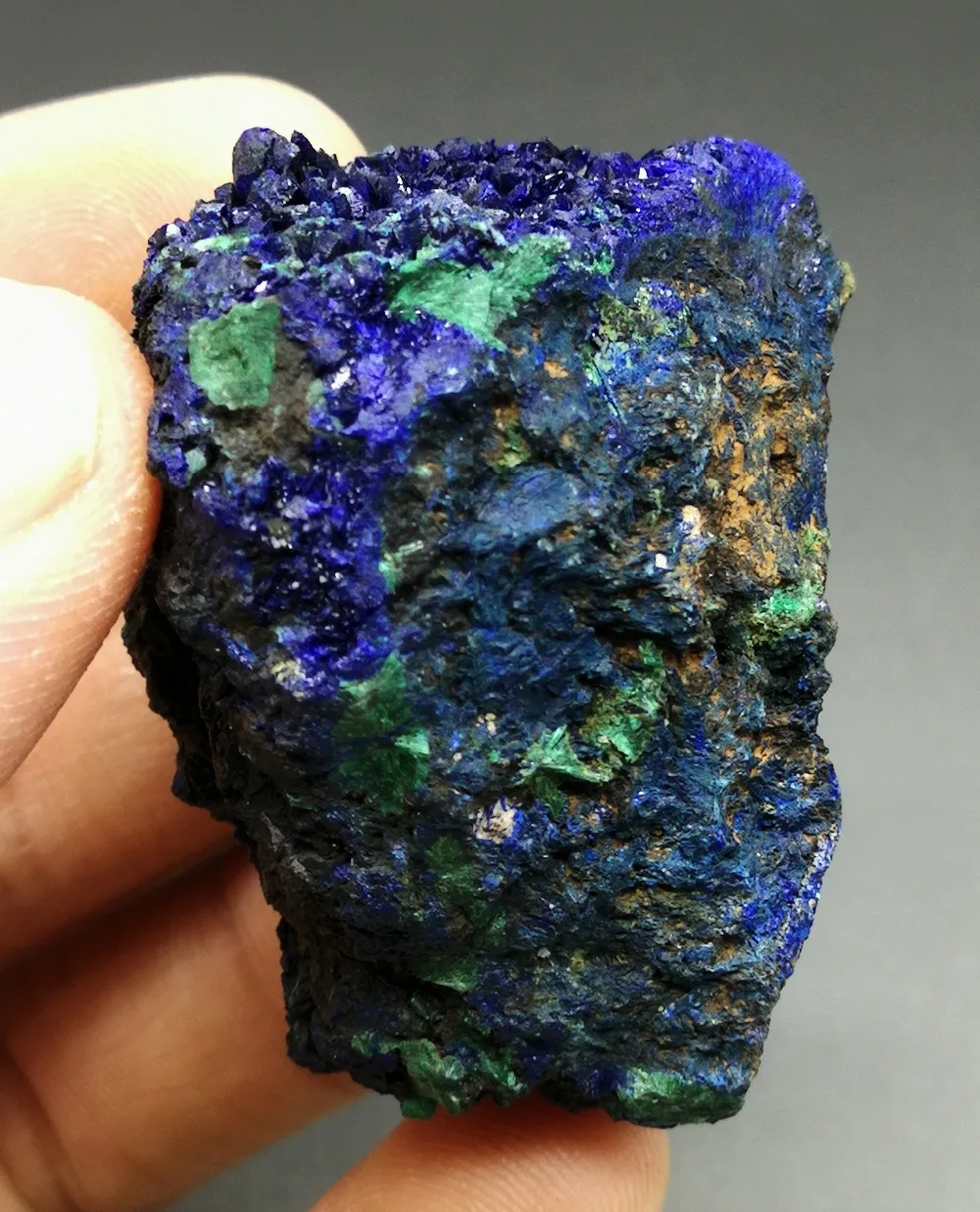 66g Natural stone and crystal azurite / malachite symbiotic mineral healing crystals Collection ornamental | Дом и сад