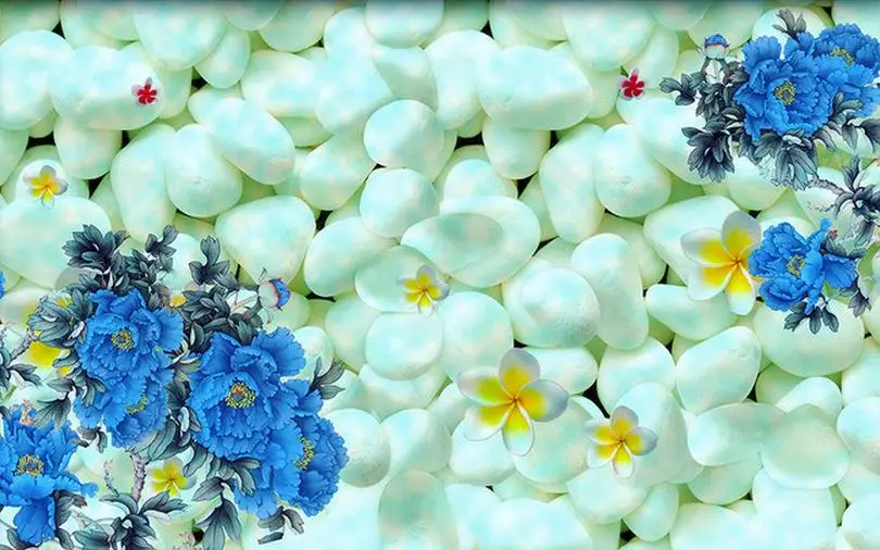 3 d пользовательские обои красивые фрески из нетканого материала Золотая рыбка