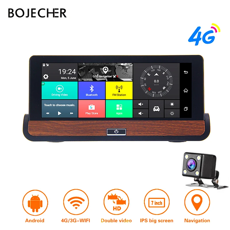 Автомобильный видеорегистратор E31 Pro 7 8 дюйма 4G ADAS Wi Fi Android 5 1 GPS навигация
