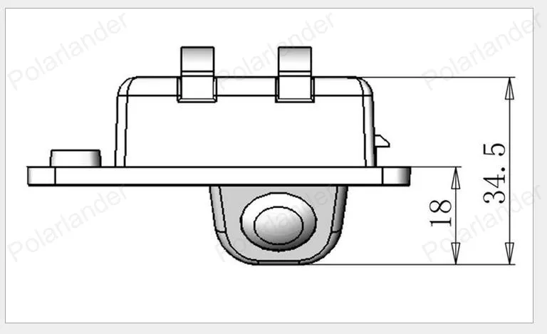 Polarlander камера заднего вида хорошего качества стандартная CCD для 12 Au-di A6L/A4/Q7/S5 170