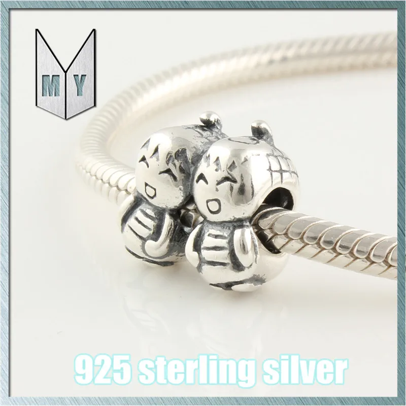 Lovely Sisters 925 Sterling Silver Spacer Beads DIY Jewellery Findings for making Bracelets FJ255 | Украшения и аксессуары