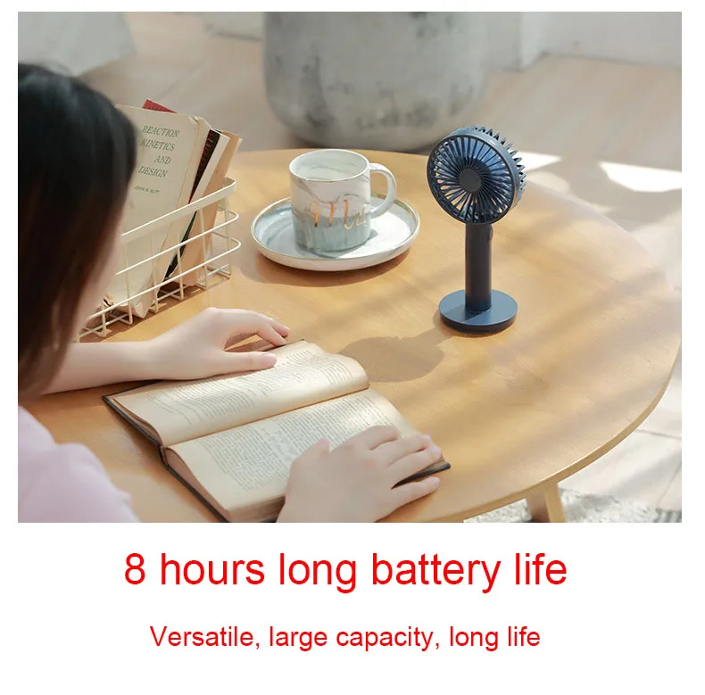 

4PCS/2PCS/1PCS Mini Fan Rechargeable USB Fan Portable Handheld Fan 3-Speed Mini USB Handy Small Desktop USB Cooling Fan Cooler