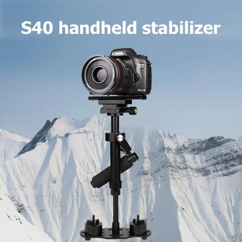 S40 40 см алюминиевый сплав ручной видео стабилизатор для стедикам Canon Nikon Sony DSLR