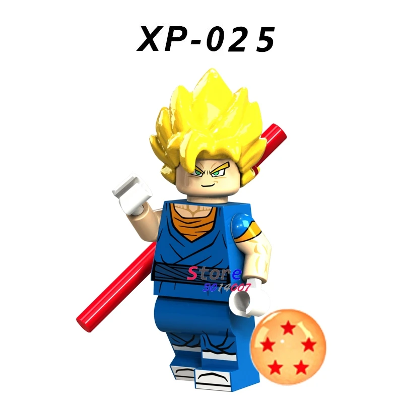 XP025 Один строительный конструктор Super Mario Bros Luigi Dragon Ball Z Torankusu мультфильм серии модель кирпич детские игрушки для детей - Цвет: XP025