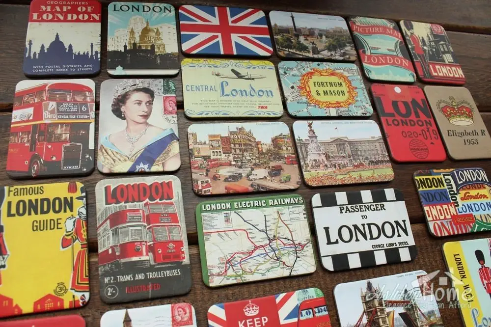 24 шт./компл. Великобритания Лондон известные ориентиры искусство бумага сувенир