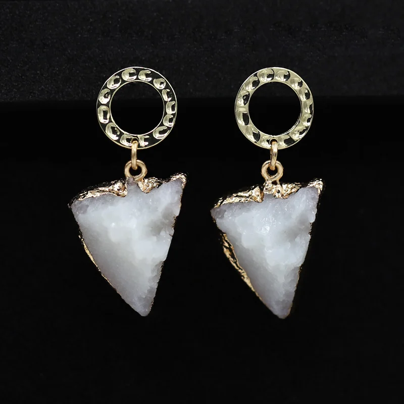 Серьги для женщин и девушек модные резиновые треугольные серьги в форме капли