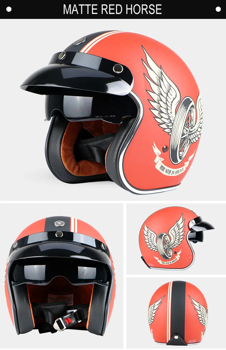 Bluetooth moto rcycle шлем винтажный с открытым лицом 3/4 шлем внутренний козырек moto cross jet Ретро мотоциклетный шлем T57