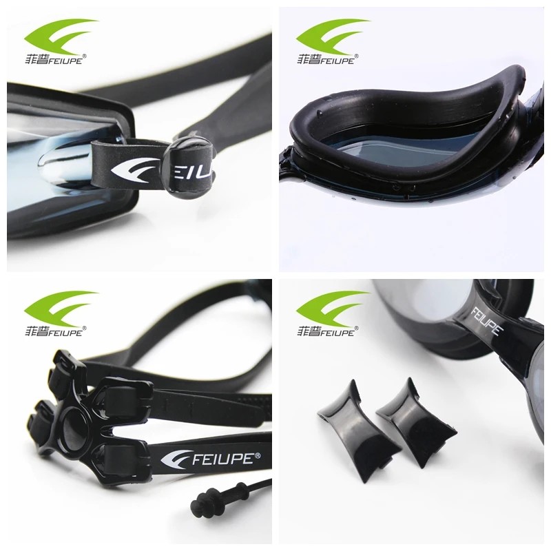 Очки для плавания взрослых от-2 до-8 с защитой от УФ-излучения | Спорт и развлечения