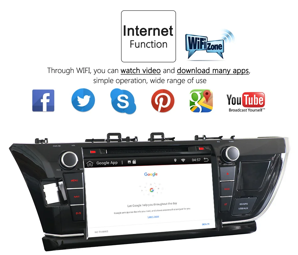 Eunavi 9 ''двойной 2 Din Android 9,0 Восьмиядерный автомобильный DVD для Toyota Corolla 2013 ips сенсорный экран 1024*600 радио gps стерео