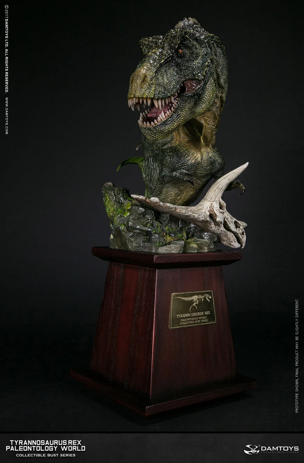 Коллекция статуй из мультфильма DAMTOYS MUS001A/MUS001B Tyrannosaurus T-Rex Bust PolyStone