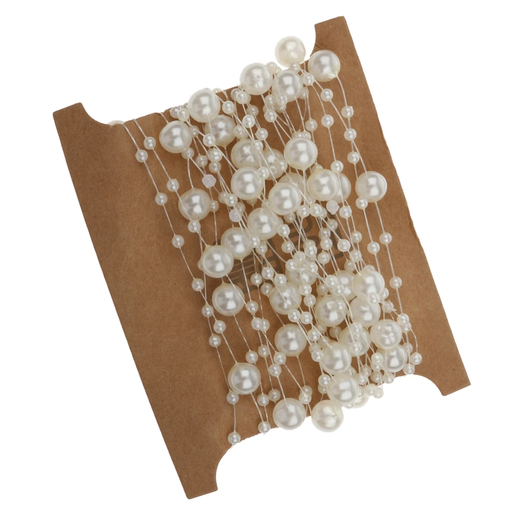 Многоцелевая рыболовная леска 5 м цепочка с бусинами для украшения дома свадьбы