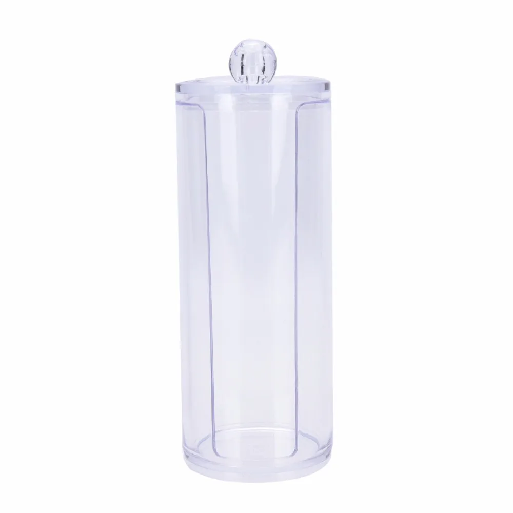 Акриловый Органайзер для ватных палочек коробка портативный круглый контейнер
