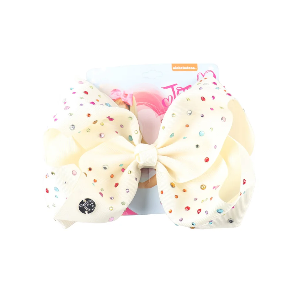1Pc jo Large Bow Siwa's Cardboard Butterfly Hairpin Clips Colorful Rhinestone Handmade Hair Accessories For Girls Kids | Детская