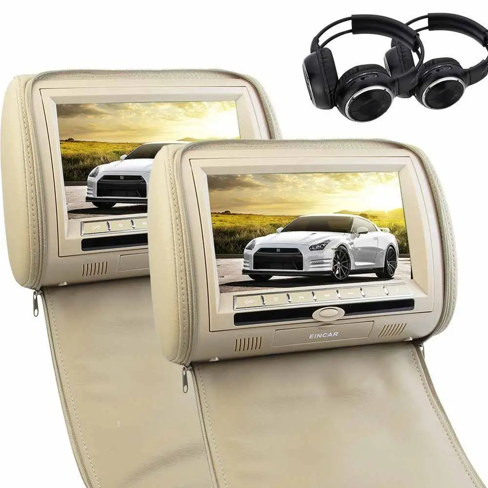 Пара наушников в комплекте! 9 дюймов Широкоформатный Автомобильный подголовник