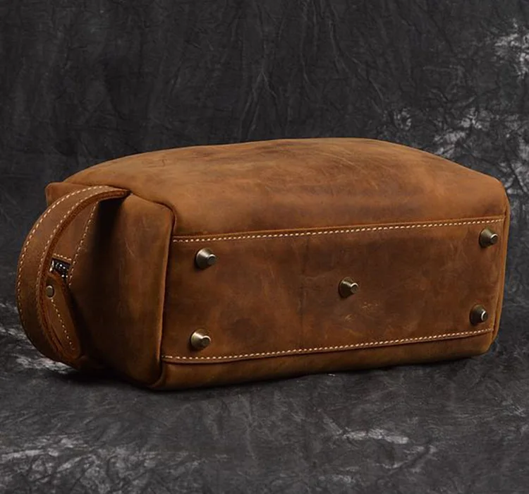 MAHEU Большая вместительная ручная сумка дневной клатч из натуральной кожи, сумки для хранения с ручкой на ремне, большой кошелек на молнии, клатчи коричневого цвета