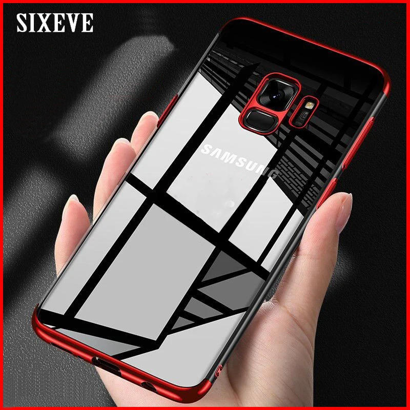 Прозрачный мягкий чехол для Samsung Galaxy S9 S8 Plus S6 S7 Edge A3 A5 A7 J2 J3 J5 J7 Prime 2016 2017 J6 J8 A6 A8 2018