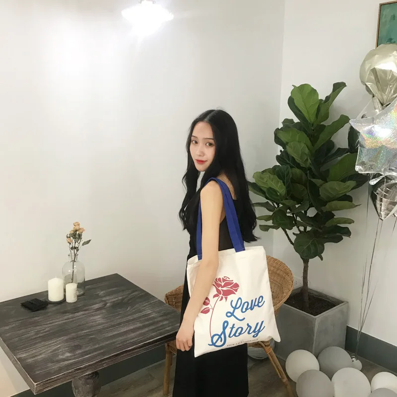 Youda Новая Роза печати Tote Портативный повседневное Женская сумочка колледж Стиль