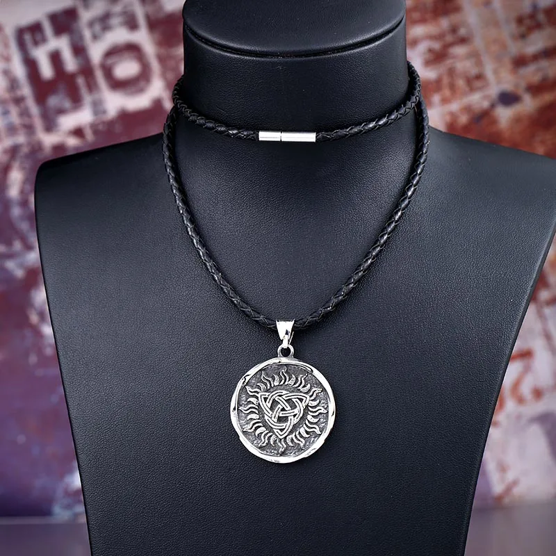 Steel soldier viking rune pendant stainlesss steel men nordic thor necklace | Украшения и аксессуары