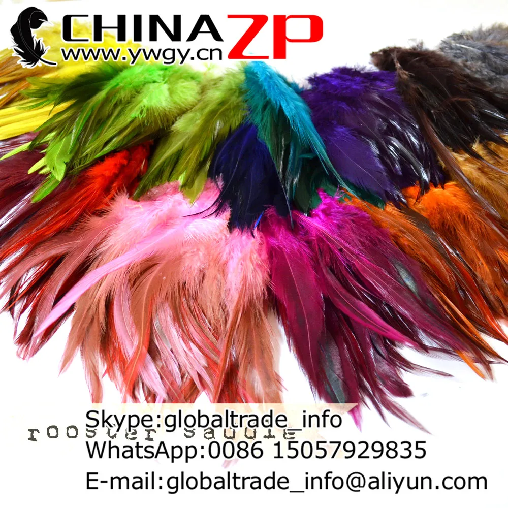 CHINAZP Factory 200 шт./лот крашеные разноцветные петушиные куриные седла перо для DIY
