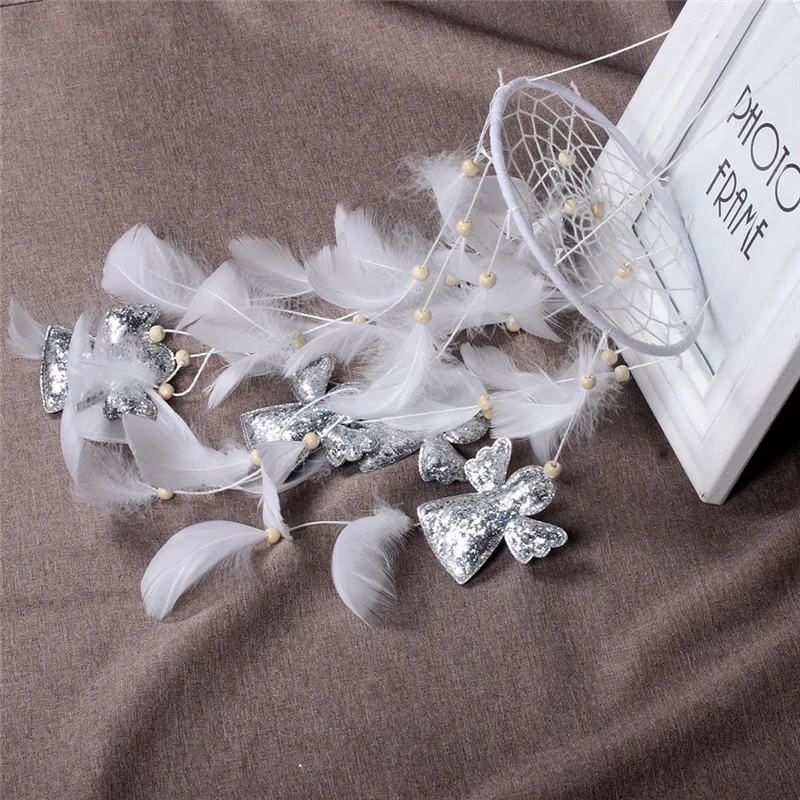 Ночник Ловец снов ручной работы с перьями настенный светильник для автомобиля