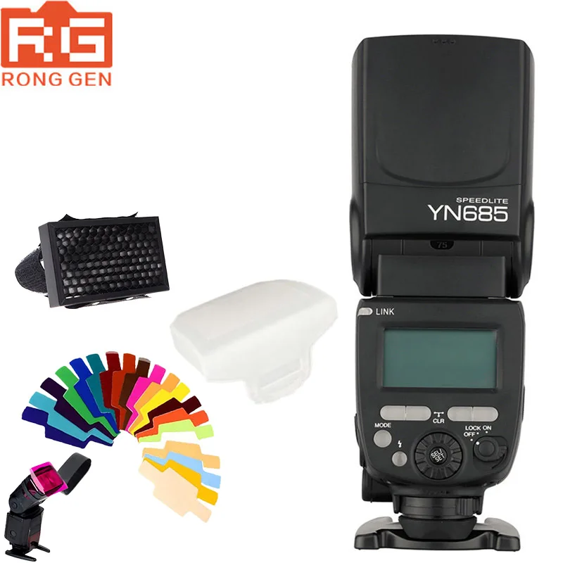 YongNuo YN685 YN685N GN60 2,4G система i-ttl HSS Беспроводная ручная Вспышка Speedlite+ YN-622N-TX триггер для Nikon D3200/D7200 - Цвет: YN-685N