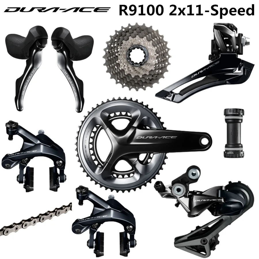 SHIMANO R9100 указано DURA-ACE R9100 9000 переключатели дорожный В переменного тока, 50-; большие размеры 34-52-36 53-39T 165 170 172,5 175 мм 11-25 11-28 11-30T