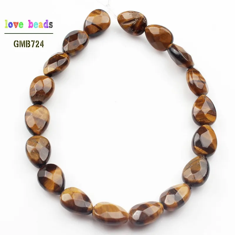 tiger eye Натуральные граненые капли воды черные Агаты песчаник камень бусины 8*11 мм для изготовления ювелирных изделий 18 шт Бусины - Цвет: tiger eye