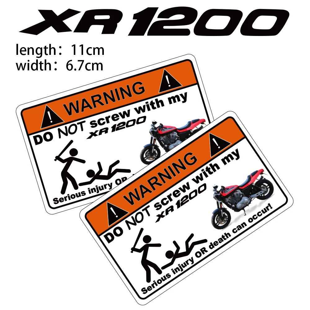 

KODASKIN 2 Pieces Do Not Screw Warning Sticker Decal for HARLEY XR1200