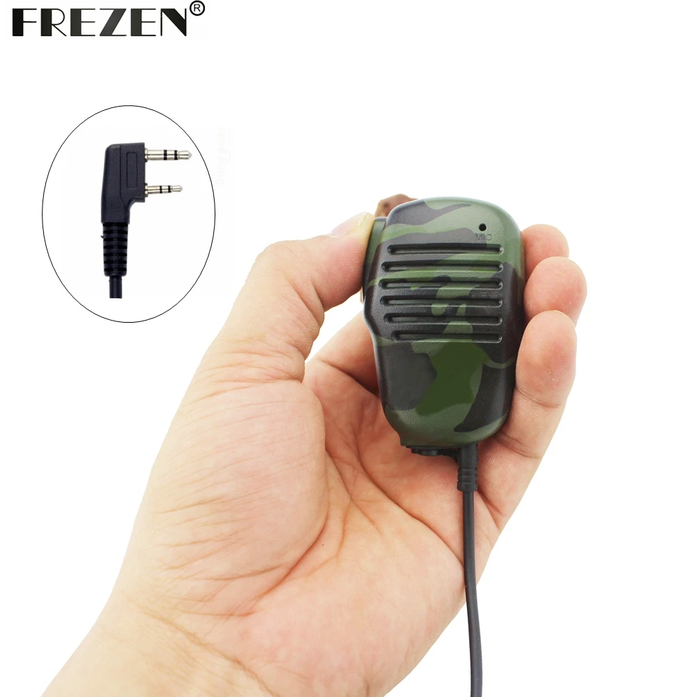 Camouflage Microphone Mini Speaker Mic K25  For Two Way Radio Kenwood BAOFENG UV-5R 5RA 5RE Plus Walkie Talkie