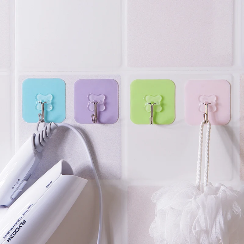 Полки для ванной комнаты кухонный Органайзер вешалка самоклеющиеся Крючки