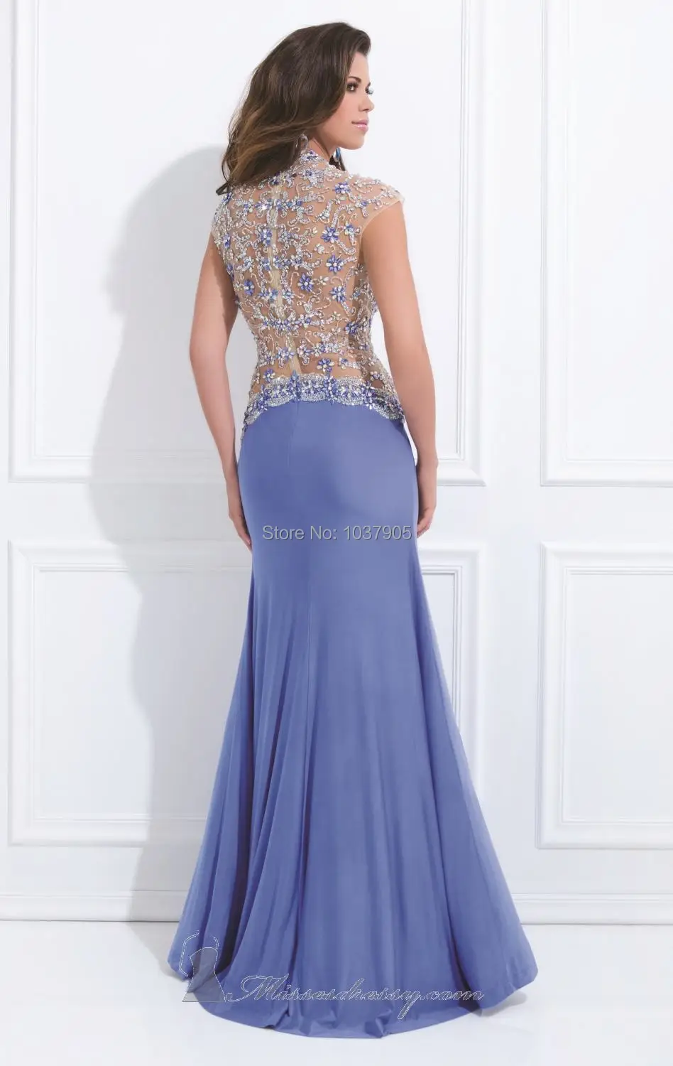 Vestido De Festa 2014 New Arrival Elegant Lace Beaded Evening Dresses Sexy V Neck Party Dress Floor Length Prom | Свадьбы и