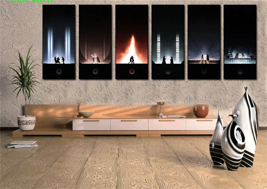 Дарт Вейдер Звездные войны Сокол Миллениум 6 шт. холст картина печать гостиная