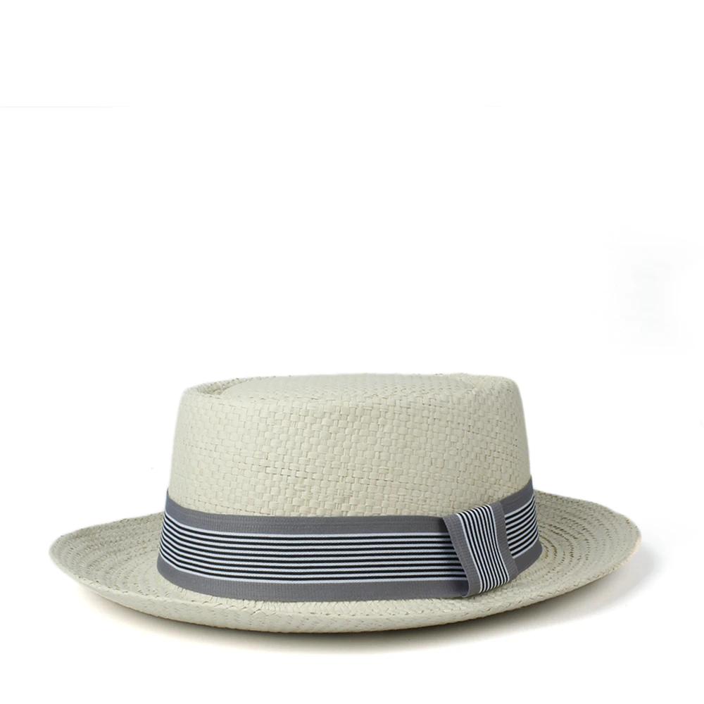 Шляпа от солнца из рафии для мужчин и женщин Соломенная Панама пляжа отдыха с