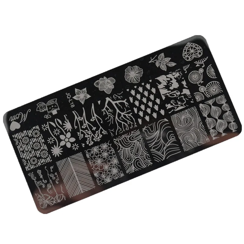 1 шт. штамповка для дизайна ногтей пластина 6*12 см Нержавеющая Сталь Маникюрный