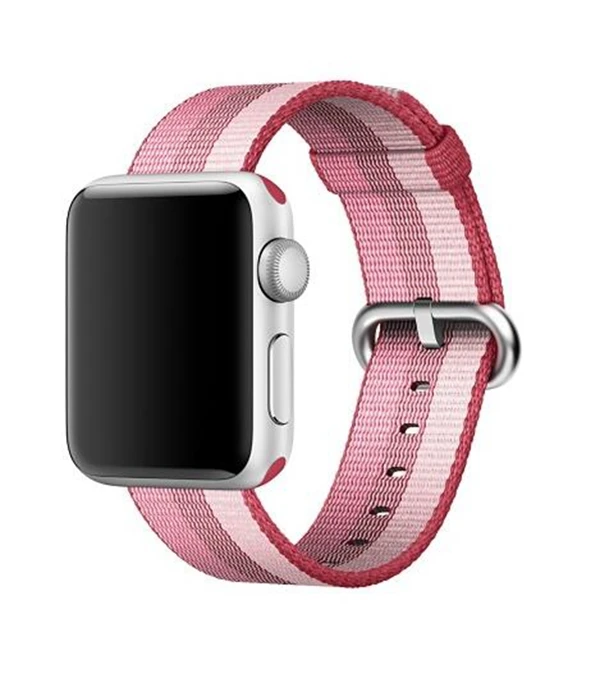 Новейший тканый нейлоновый ремешок для часов iWatch Apple Watch Спортивная петля браслет 38 мм 42 мм 40 мм 44 мм Серия 1 2 3 4 серия 5 - Цвет ремешка: berry red