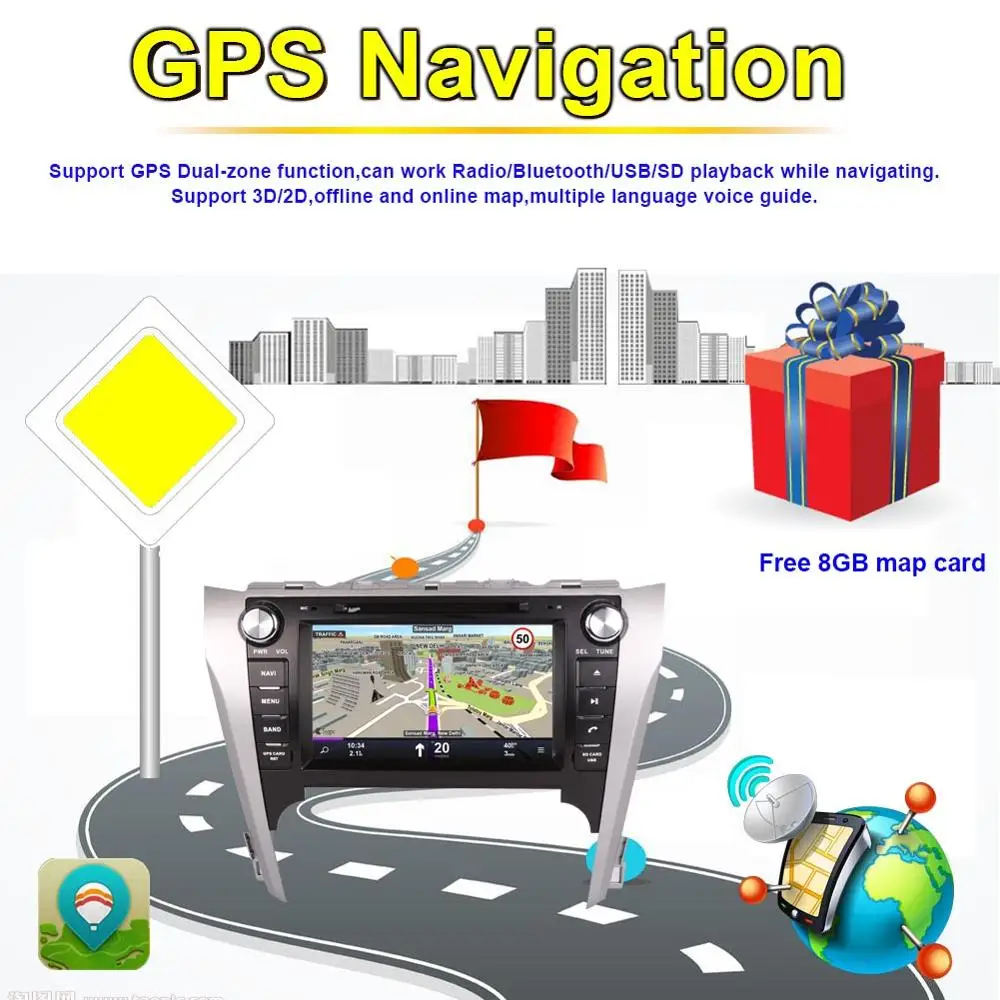 Android 7 1/8 0 Octa Core 4GB RAM Car CD DVD мультимедийный плеер GPS навигация для Toyota Camry/Aurion 2012 Авто