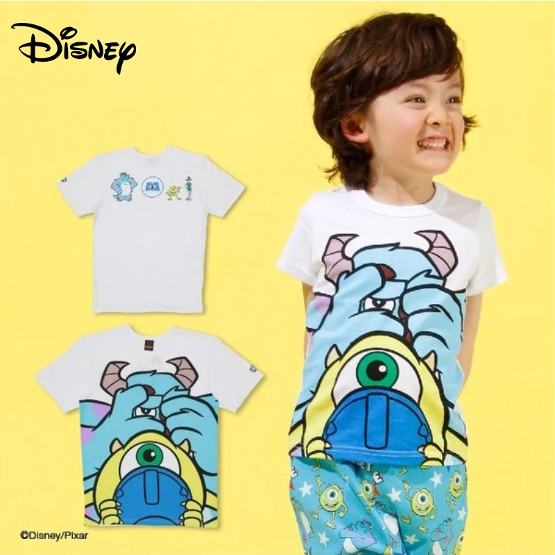 Disney Minnie mouse футболка с мультяшным рисунком для мальчиков и девочек хлопковая
